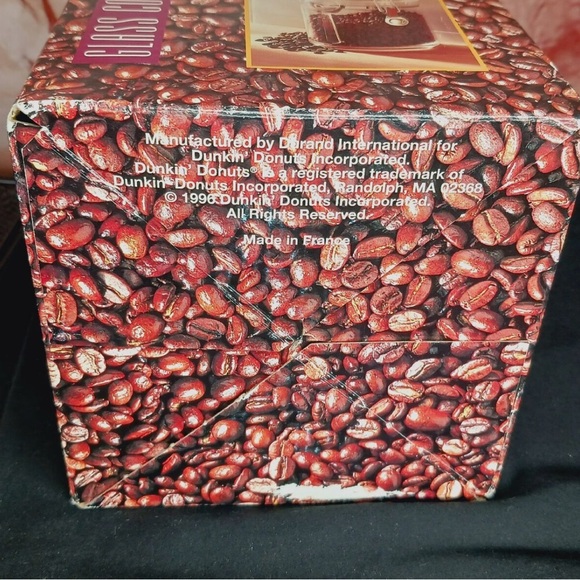 Dunkin Donuts Vintage 1996 Glass Coffee Bean Canister With Scoop! Holds 1 lb - Picture 11 of 15
